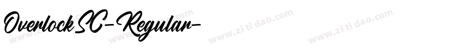 OverlockSC-Regular字体转换