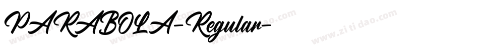 PARABOLA-Regular字体转换