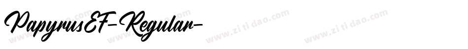 PapyrusEF-Regular字体转换