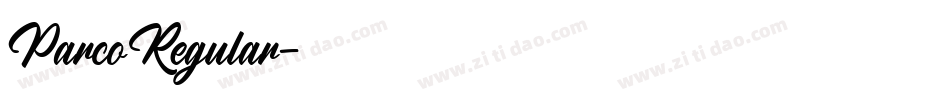 ParcoRegular字体转换