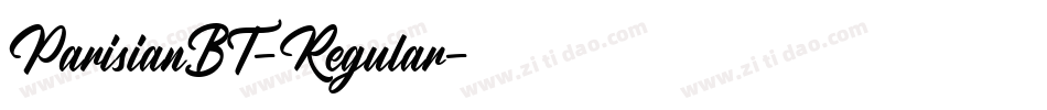 ParisianBT-Regular字体转换