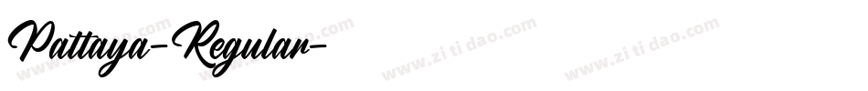 Pattaya-Regular字体转换