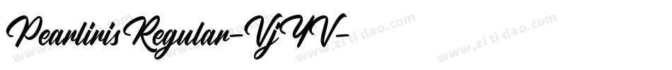 PearlirisRegular-VjYV字体转换