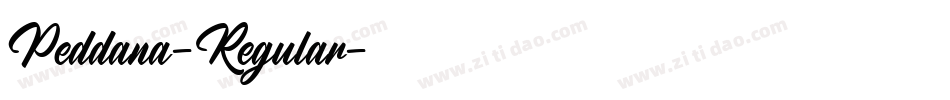 Peddana-Regular字体转换