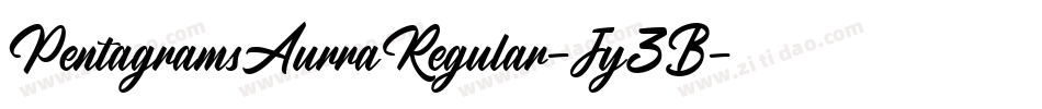 PentagramsAurraRegular-Jy3B字体转换