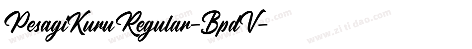 PesagiKuruRegular-BpdV字体转换