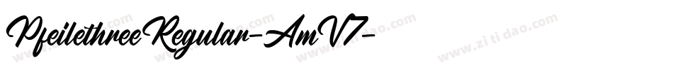 PfeilethreeRegular-AmV7字体转换