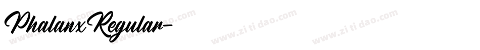 PhalanxRegular字体转换