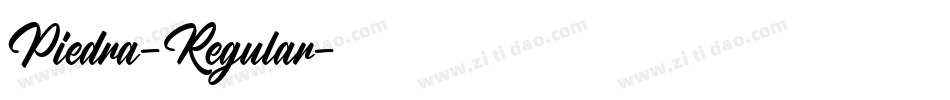 Piedra-Regular字体转换