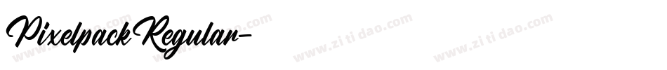 PixelpackRegular字体转换