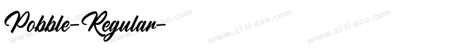 Pobble-Regular字体转换