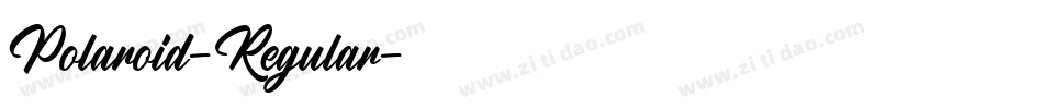 Polaroid-Regular字体转换