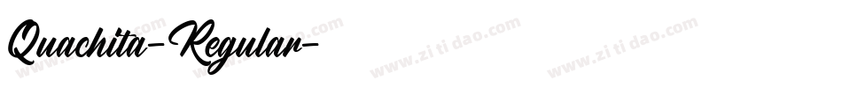 Quachita-Regular字体转换