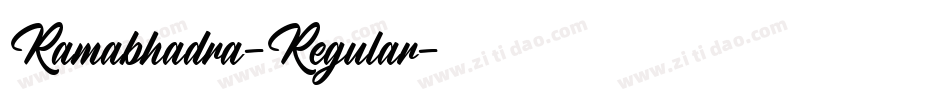 Ramabhadra-Regular字体转换