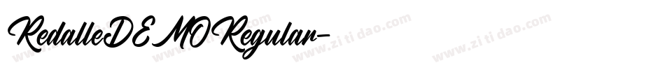 RedalleDEMORegular字体转换
