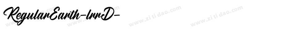 RegularEarth-lrrD字体转换
