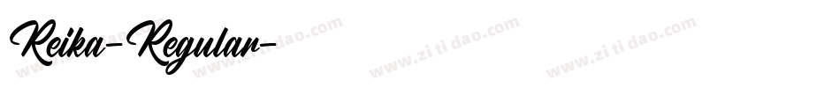Reika-Regular字体转换