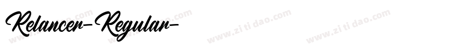 Relancer-Regular字体转换 Relancer-Regular字体转换