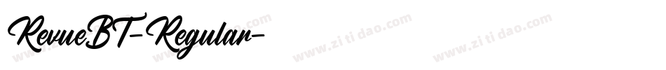 RevueBT-Regular字体转换