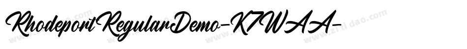 RhodeportRegularDemo-K7WAA字体转换