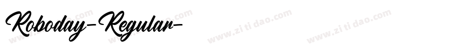 Roboday-Regular字体转换