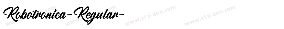 Robotronica-Regular字体转换