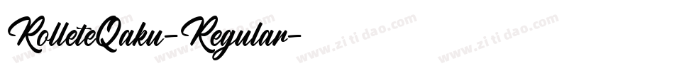 RolleteQaku-Regular字体转换