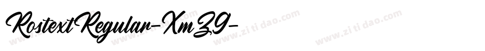 RostextRegular-XmZ9字体转换
