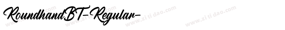 RoundhandBT-Regular字体转换