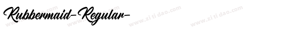 Rubbermaid-Regular字体转换