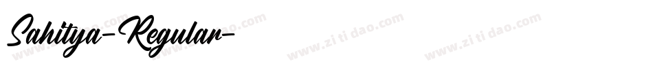 Sahitya-Regular字体转换