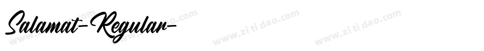 Salamat-Regular字体转换
