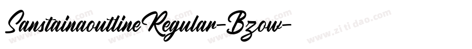 SanstainaoutlineRegular-Bzow字体转换