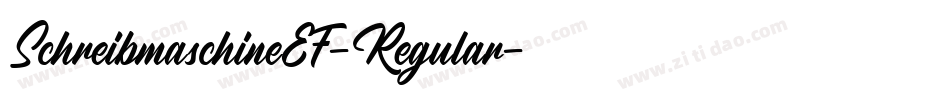 SchreibmaschineEF-Regular字体转换