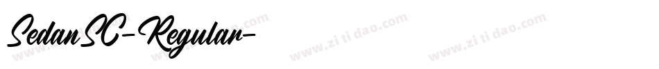 SedanSC-Regular字体转换