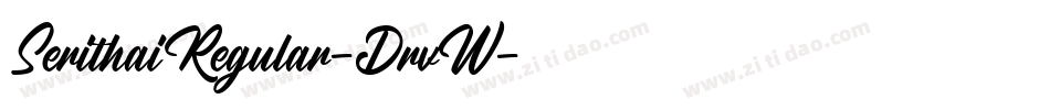 SerithaiRegular-DrvW字体转换