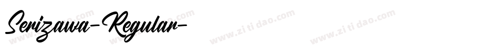 Serizawa-Regular字体转换