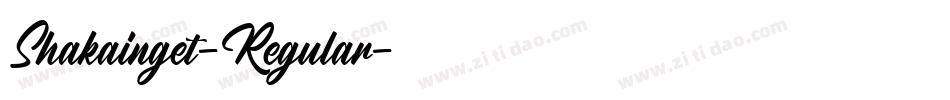 Shakainget-Regular字体转换