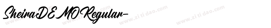 SheiraDEMORegular字体转换