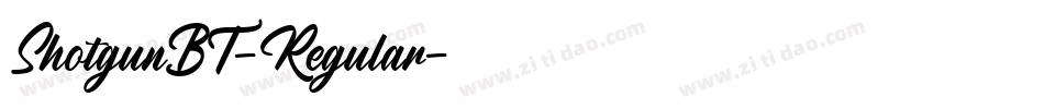 ShotgunBT-Regular字体转换