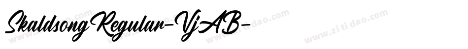 SkaldsongRegular-VjAB字体转换