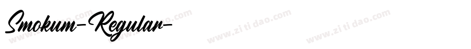 Smokum-Regular字体转换