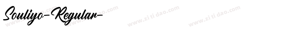 Souliyo-Regular字体转换