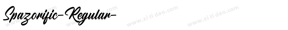 Spazorific-Regular字体转换