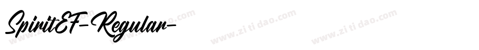 SpiritEF-Regular字体转换 SpiritEF-Regular字体转换