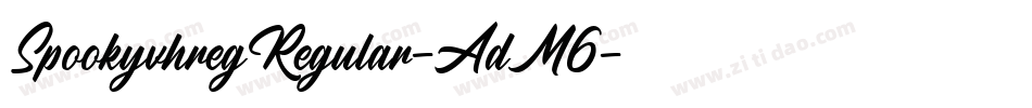 SpookyvhregRegular-AdM6字体转换