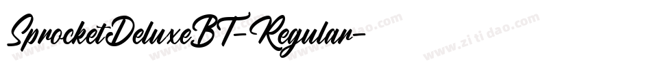SprocketDeluxeBT-Regular字体转换