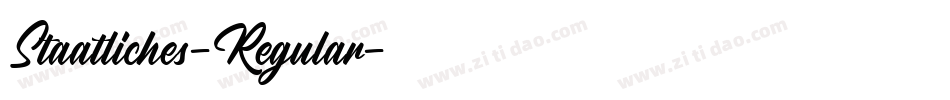 Staatliches-Regular字体转换 Staatliches-Regular字体转换
