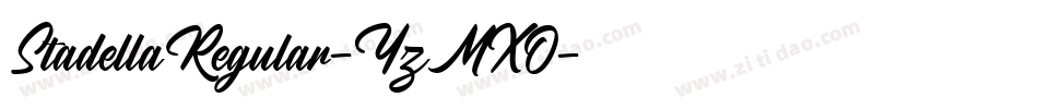 StadellaRegular-YzMXO字体转换