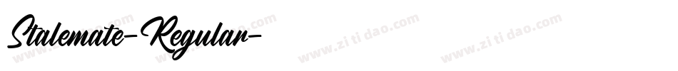 Stalemate-Regular字体转换